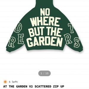 Green 'At the Garden' Zip-Up Jacket
